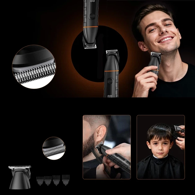 Триммер MAXGROOM LK-892 многофункциональный со сменными насадками Black (5907769394263) - Фото 15 Триммер MAXGROOM LK-892 многофункциональный со сменными насадками Black (5907769394263) - изображение 15