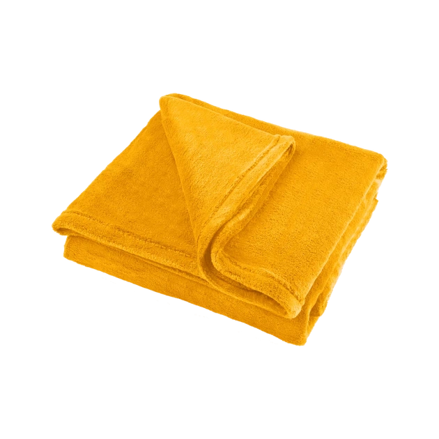 Ковдра флісова 150x200 см Teesa TSA8901-3 Yellow (5901890070140) - Фото 2 Ковдра флісова 150x200 см Teesa TSA8901-3 Yellow (5901890070140) - зображення 2