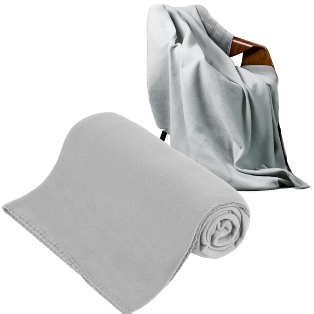 Ковдра флісова 130x150 см Teesa TSA8900-1 Gray (5901890070041) - Фото 6 Ковдра флісова 130x150 см Teesa TSA8900-1 Gray (5901890070041) - зображення 6