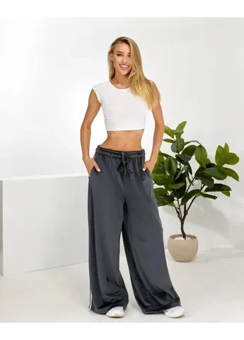 Спортивні штани More_bboutique 1798_389А_графвтовий - Фото 1 Спортивні штани More_bboutique 1798_389А_графвтовий - изображение 1