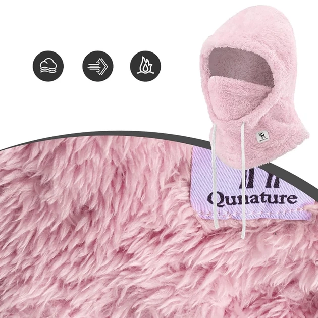 Балаклава лижна Qunature Arctic Velvet M Pink (9792179597115) - Фото 5 Балаклава лижна Qunature Arctic Velvet M Pink (9792179597115) - зображення 5