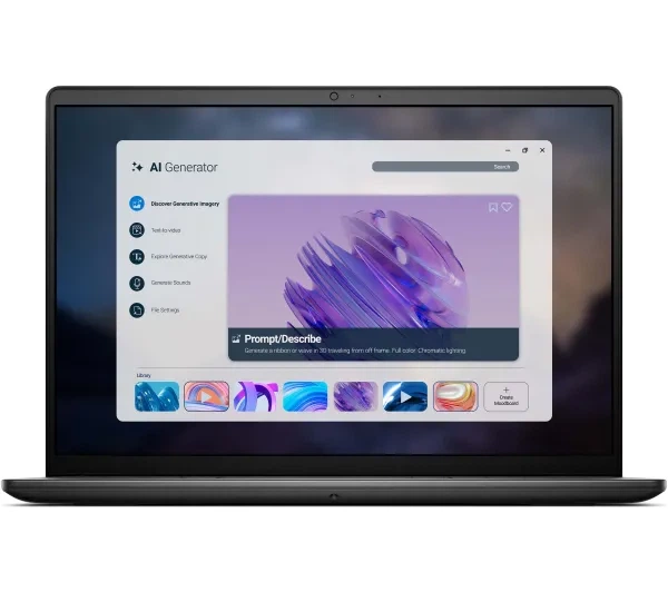 Ноутбук Dell 14 DC14255 14" R7 250 16ГБ оперативної пам'яті 512ГБ Диск SSD Win11 Чорний Функції ШІ - Фото 6 Ноутбук Dell 14 DC14255 14" R7 250 16ГБ оперативної пам'яті 512ГБ Диск SSD Win11 Чорний Функції ШІ - изображение 6
