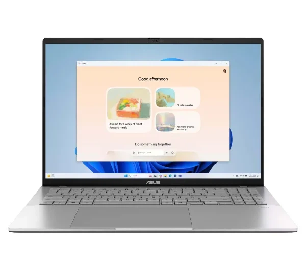 Ноутбук ASUS Vivobook S16 S3607VA-RP097W 16" 144Гц Core 5 210H 16ГБ оперативної пам'яті 512ГБ Диск SSD Win11 Срібний Функції ШІ - Фото 1 Ноутбук ASUS Vivobook S16 S3607VA-RP097W 16" 144Гц Core 5 210H 16ГБ оперативної пам'яті 512ГБ Диск SSD Win11 Срібний Функції ШІ - зображення 1