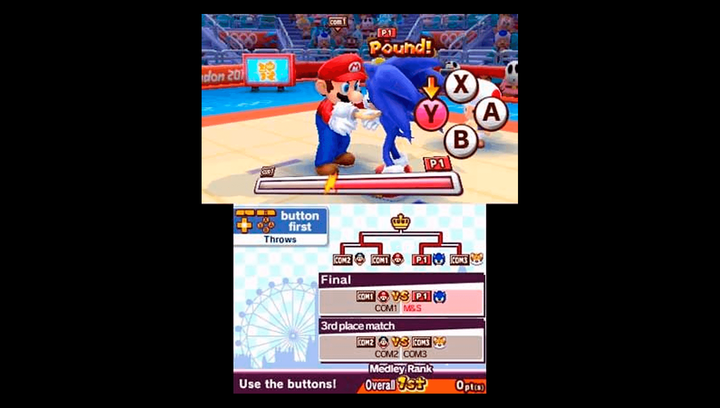Игра Nintendo 3DS Mario & Sonic at the London 2012 Olympic Games Europe Английская Версия Без Коробки Б/У - изображение 4