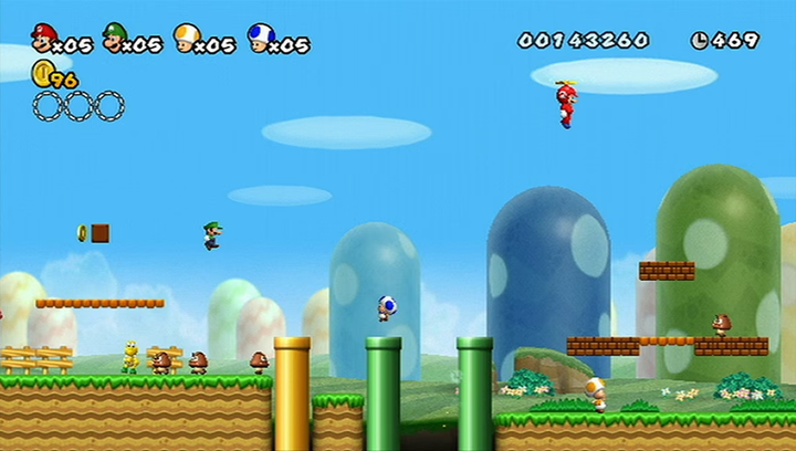 Игра Nintendo Wii New Super Mario Bros. Europe Английская Версия Б/У - Фото 2 Игра Nintendo Wii New Super Mario Bros. Europe Английская Версия Б/У - изображение 2