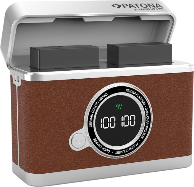 Зарядний пристрій PATONA Platinum Retro Dual Charging Case USB-C (PD/QC, LED) для Sony NP-FZ100 (4055655261685) - Фото 4 Зарядний пристрій PATONA Platinum Retro Dual Charging Case USB-C (PD/QC, LED) для Sony NP-FZ100 (4055655261685) - зображення 4
