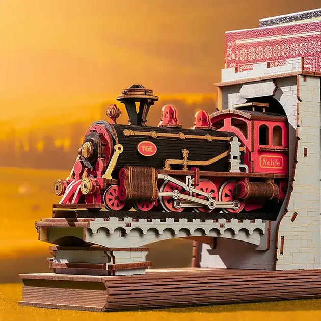Конструктор Book Nook Robotime Rolife Century Train TGE01 паровоз(PP_1D5C1369EFA6) - изображение 4