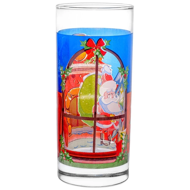 Стакан для воды Uniglass Classico Christmas Santa 270 мл (91206/D346) - изображение 2