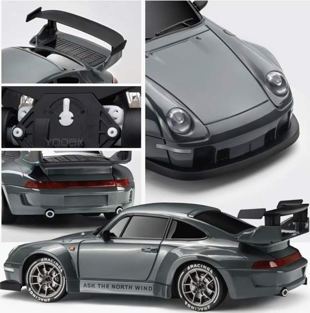 Машинка для дрифту на радіокеруванні Porsche 911 1:24 20+ км/год 4WD машинка на пульті керування порше порш - изображение 7