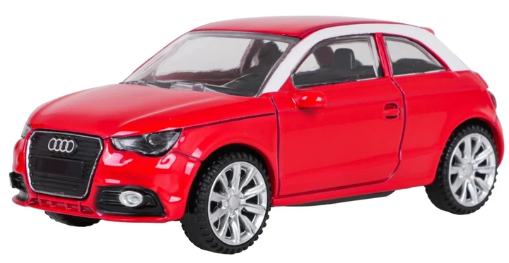 Samochodzik Rastar Audi A1 1:43 Czerwony (ZAU.64690.CR) (6930751306240) - obraz 4