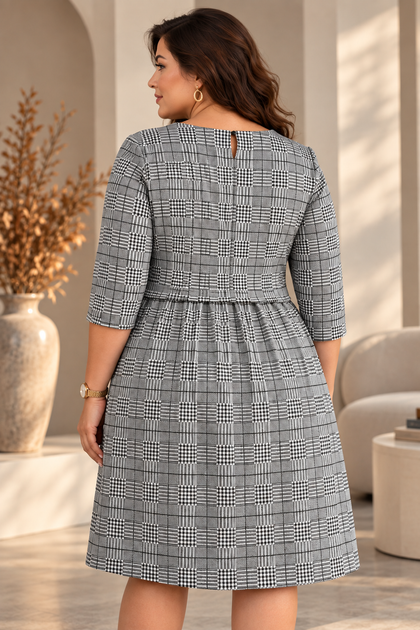 Сукня трикотажна 1357/5 сіра 52 (XXL) розмір - изображение 2