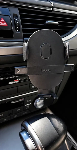 Держатель телефона для Audi A6C7 (Комлект: основа для панели Audi A6C7 + HOCO Mighty one-button). - Фото 1 Держатель телефона для Audi A6C7 (Комлект: основа для панели Audi A6C7 + HOCO Mighty one-button). - изображение 1