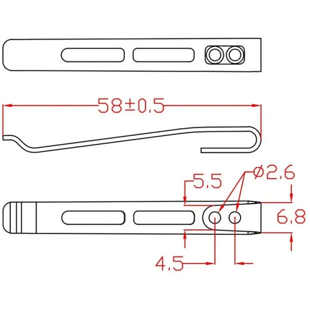 Клипса Для Ножа Civivi CA-06A-V1 - Фото 3 Клипса Для Ножа Civivi CA-06A-V1 - изображение 3
