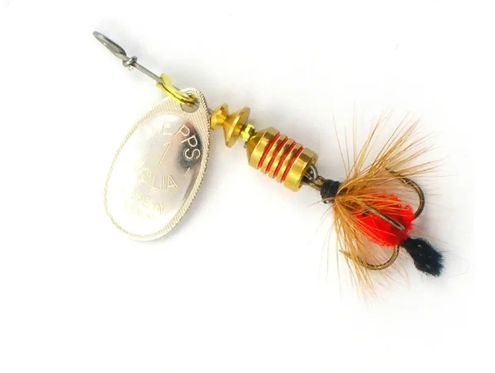 Блешня Mepps Aglia Mouche Silver/Red Fly 3.5г - Фото 1 Блешня Mepps Aglia Mouche Silver/Red Fly 3.5г - изображение 1