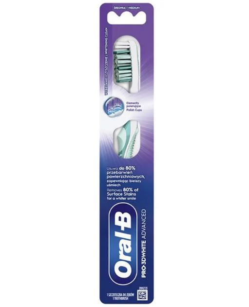 Зубна щітка Oral-B 3D White середня 1 шт