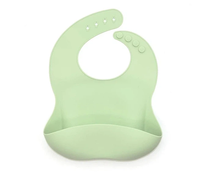 Слинявчик силіконовий Pastel Green - Фото 1 Слинявчик силіконовий Pastel Green - зображення 1