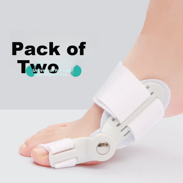 Коректор пальців ніг Olera для японського пальця ноги для Hallux Valgus з обертовою ручкою для дорослих, коректор великого пальця ноги, роздільник пальців для чоловіків та жінок, пристрій для догляду за ногами - изображение 7