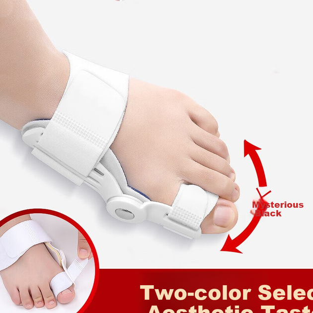 Коректор пальців ніг Olera для японського пальця ноги для Hallux Valgus з обертовою ручкою для дорослих, коректор великого пальця ноги, роздільник пальців для чоловіків та жінок, пристрій для догляду за ногами - изображение 8