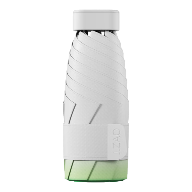 Солнцезащитный зонт JD Original Xiaobuding Pro, защита от УФ-излучения, черный резиновый, градиентный зеленый, компактный, 19 дюймов (90 см). - изображение 4