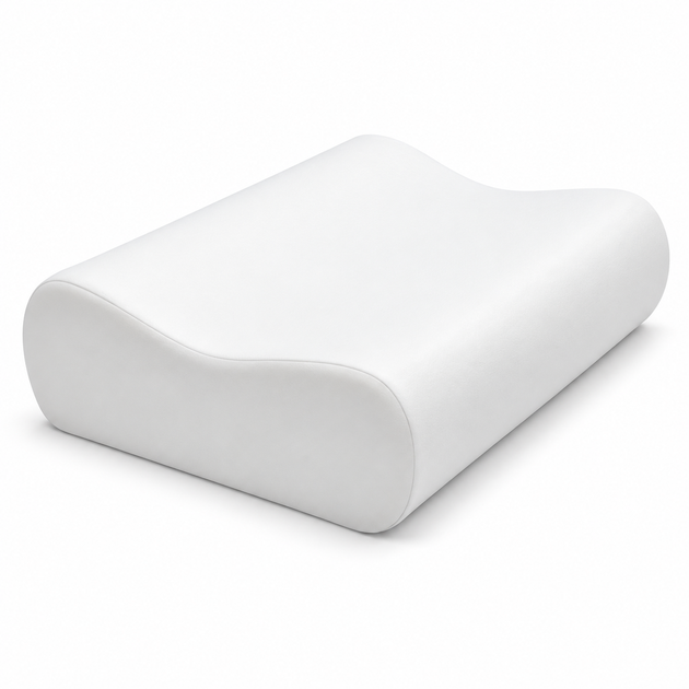Ортопедическая подушка Memory Pillow SM0156 50×28×10/7 см с эффектом памяти, анатомической пеной и съемной хлопковой наволочкой - изображение 6