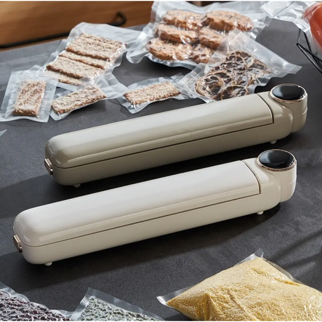 Вакуумный упаковщик пищевых продуктов + 10 пакетов, Vacuum Sealer LS-801, Белый / Домашний вакууматор для еды - Фото 4 Вакуумный упаковщик пищевых продуктов + 10 пакетов, Vacuum Sealer LS-801, Белый / Домашний вакууматор для еды - изображение 4