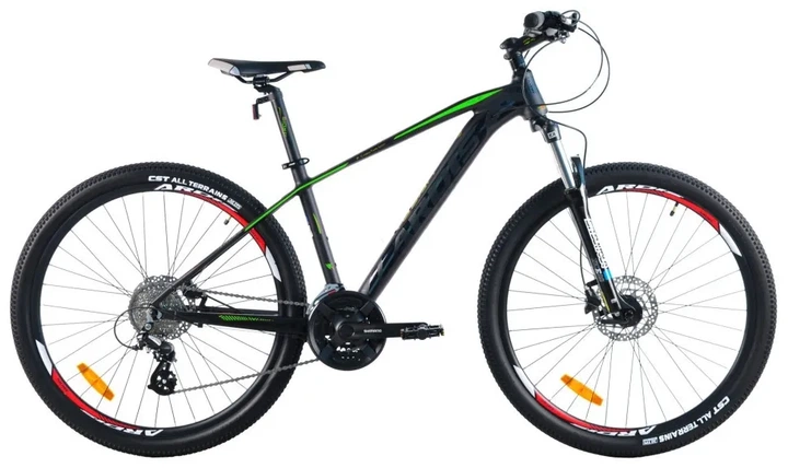 Велосипед Ardis 27,5 MTB AL "TUCAN" Гідравліка 24 шв., Чорно-зелений (16" (155-160см)) - Фото 1 Велосипед Ardis 27,5 MTB AL "TUCAN" Гідравліка 24 шв., Чорно-зелений (16" (155-160см)) - изображение 1