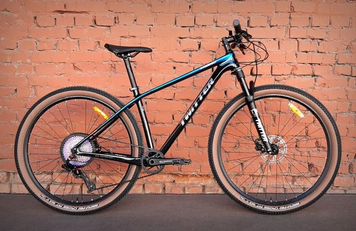 Велосипед карбоновий 29" Twitter Storm 2.0 RS-13S Black-Blue Carbon (VLP_99999238) - Фото 1 Велосипед карбоновий 29" Twitter Storm 2.0 RS-13S Black-Blue Carbon (VLP_99999238) - изображение 1