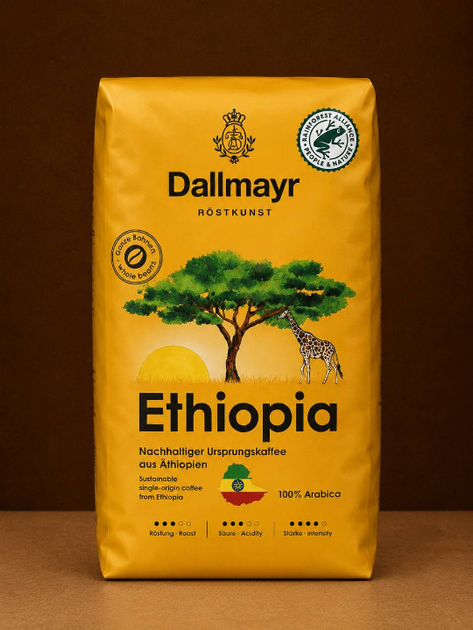 Зерновой кофе Dallmayr Ethiopia 510 г арабика 100% натуральный средняя обжарка с кофеином вакуумная упаковка для кофемашин кофеварок френч-пресса турки ароматный шоколадные цветочные травяные ноты лемонграсс - Фото 6 Зерновой кофе Dallmayr Ethiopia 510 г арабика 100% натуральный средняя обжарка с кофеином вакуумная упаковка для кофемашин кофеварок френч-пресса турки ароматный шоколадные цветочные травяные ноты лемонграсс - изображение 6