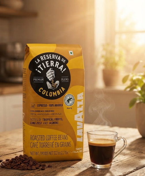 Кофе в зернах Lavazza Tierra Colombia 1010 г 100 процентов арабика средней обжарки колумбийский с кислинкой красных ягод тропическими фруктами для эспрессо капучино латте фильтр кофе - Фото 7 Кофе в зернах Lavazza Tierra Colombia 1010 г 100 процентов арабика средней обжарки колумбийский с кислинкой красных ягод тропическими фруктами для эспрессо капучино латте фильтр кофе - изображение 7
