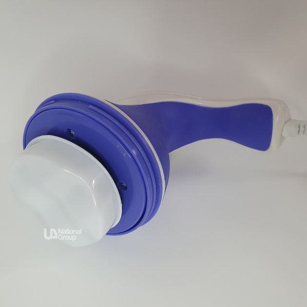 Масажер для тіла ручний електричний вібраційний Relax And Tone 25 Вт, вібромасажер з регулюванням швидкості та 5 насадками для спини, живота, рук, ніг, стегон, сідниць, DL26 - зображення 6