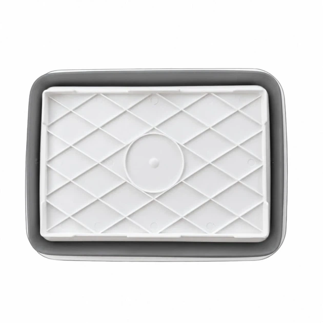 Миска складная HomeStar 7 л 37х27х10 см пластик и силикон - изображение 3