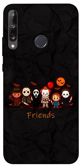 Чехол для Huawei P40 Lite E с принтом Scarry friends - Фото 1 Чехол для Huawei P40 Lite E с принтом Scarry friends - изображение 1