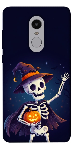Чехол для Xiaomi Redmi Note 4X с принтом Cartoon skeleton - Фото 1 Чехол для Xiaomi Redmi Note 4X с принтом Cartoon skeleton - изображение 1