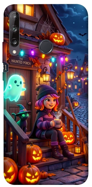 Чехол для Huawei P40 Lite E с принтом Little witch - Фото 1 Чехол для Huawei P40 Lite E с принтом Little witch - изображение 1