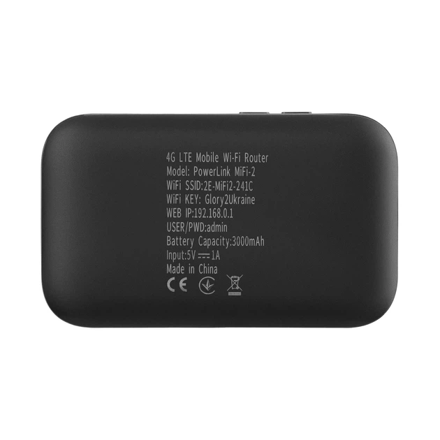 Мобильный маршрутизатор 2E PowerLink LTE 3000мАч черный - изображение 6