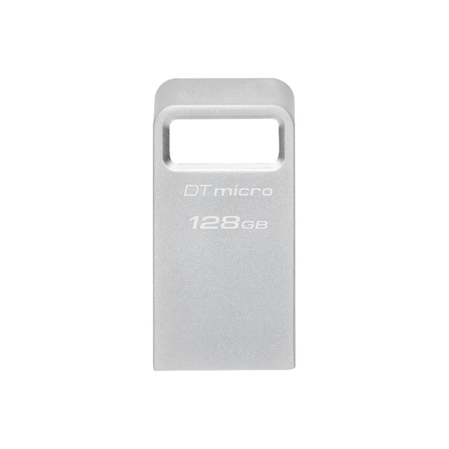 Накопитель Kingston 128GB USB 3.2 Type-A Gen1 DT Micro R200MB/s Metal - изображение 2