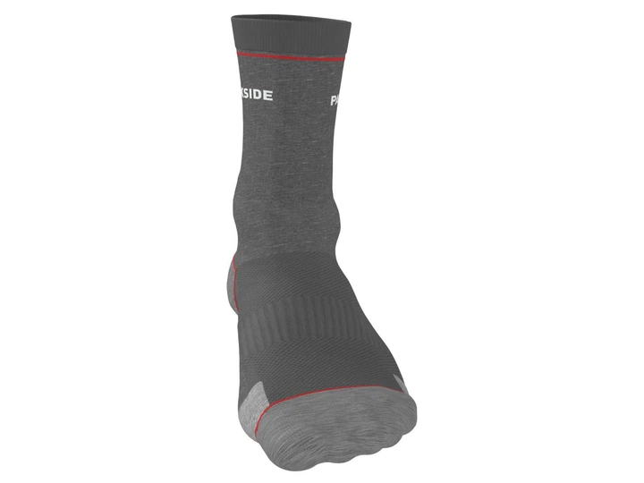 Носки трикотаж рабочие набор 5 пар для мужчины Parkside LYCRA® 496146 43-46 графитовый - изображение 3