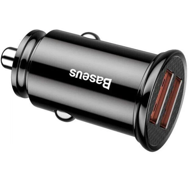Автомобильное зарядное устройство для Baseus Circular Plastic A+A 30W PPS Car Charger Black (CCALL-YS01) - изображение 2