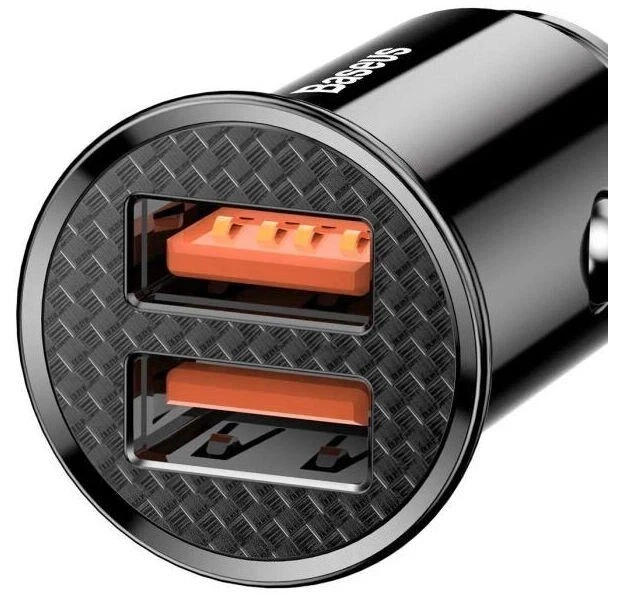 Автомобильное зарядное устройство для Baseus Circular Plastic A+A 30W PPS Car Charger Black (CCALL-YS01) - изображение 3