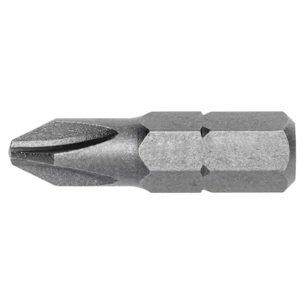 Бита INTERTOOL PH2 25 мм крестовая для шуруповерта 1/4" HEX - Фото 3 Бита INTERTOOL PH2 25 мм крестовая для шуруповерта 1/4" HEX - изображение 3