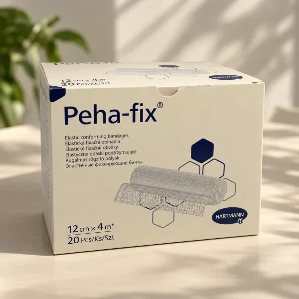 Бинт эластичный фиксирующий Peha-fix 12см х 4 м с обработанным краем 12*4(упаковка 20 шт) HARTMANN - изображение 2
