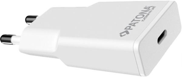 Ładowarka PATONA Premium GaN PD20W 1x USB-C PD3.0 QC3.0 White (4055655259149) - Zdjęcie 2 Ładowarka PATONA Premium GaN PD20W 1x USB-C PD3.0 QC3.0 White (4055655259149) - obraz 2