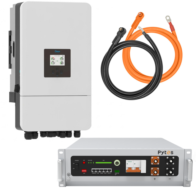 Комплект автономного енергопостачання Deye SUN-8K-SG05LP3-EU 8 кВт 3 фази + Pytes V5°α Plus H+ 5.12 кВт·год LiFePO4 - Фото 2 Комплект автономного енергопостачання Deye SUN-8K-SG05LP3-EU 8 кВт 3 фази + Pytes V5°α Plus H+ 5.12 кВт·год LiFePO4 - зображення 2