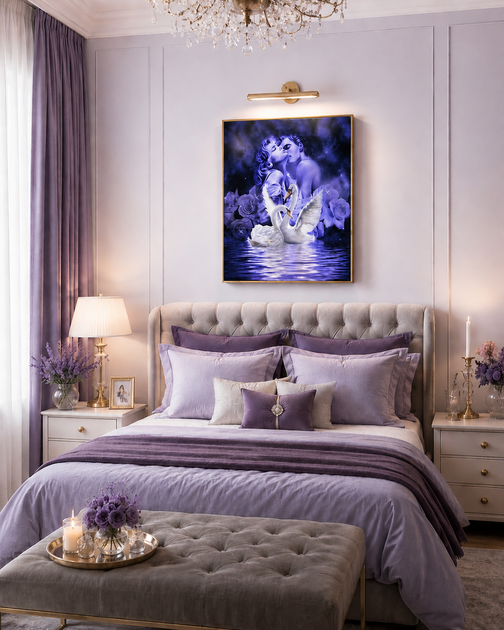 Алмазная мозаика ColorArt 40х50 Пылающая страсть SP076 полная выкладка, квадратные алмазики, набор для творчества и рукоделия - изображение 3