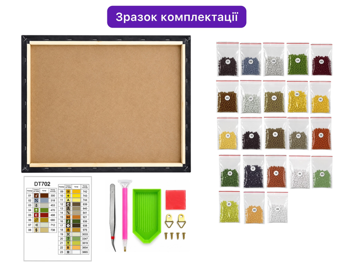Алмазна мозаїка на підрамнику ColorArt 40x50 Новий рік SPP121 + Подарунок лак для покриття - зображення 4
