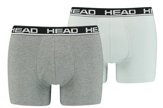 Труси-боксери Head бавовна L сірий світло-сірий 2 шт - Фото 1 Труси-боксери Head бавовна L сірий світло-сірий 2 шт - зображення 1