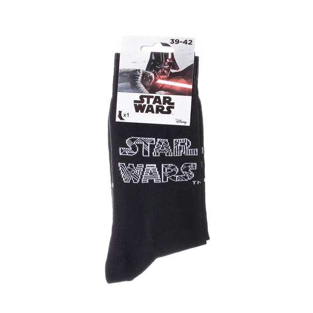 Шкарпетки Star Wars хлопок 39-42 белый черный - Фото 2 Шкарпетки Star Wars хлопок 39-42 белый черный - изображение 2