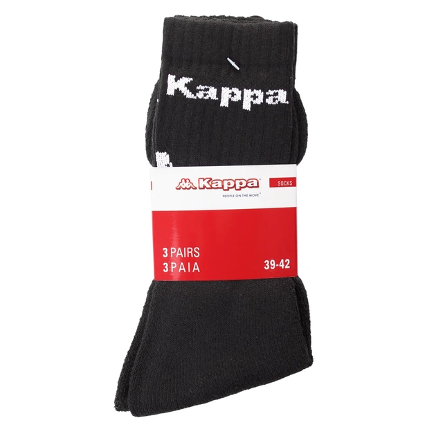 Шкарпетки Kappa 68% хлопок 35-38 черные 3 пары - Фото 2 Шкарпетки Kappa 68% хлопок 35-38 черные 3 пары - изображение 2
