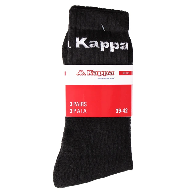 Шкарпетки Kappa 68% хлопок 39-42 черный белый серый 3 пары - Фото 2 Шкарпетки Kappa 68% хлопок 39-42 черный белый серый 3 пары - изображение 2