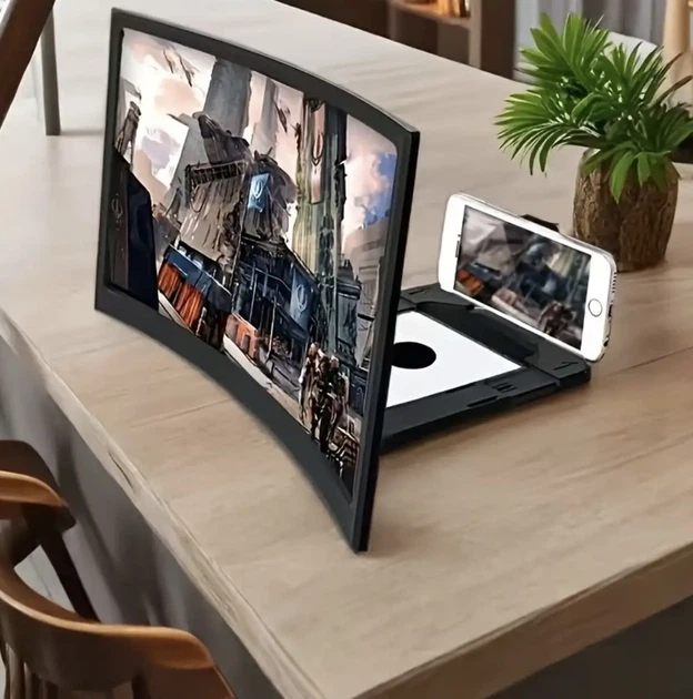 3D збільшувач екрана телефону 12" підставка-лупа для смартфона для перегляду відео - Фото 2 3D збільшувач екрана телефону 12" підставка-лупа для смартфона для перегляду відео - зображення 2